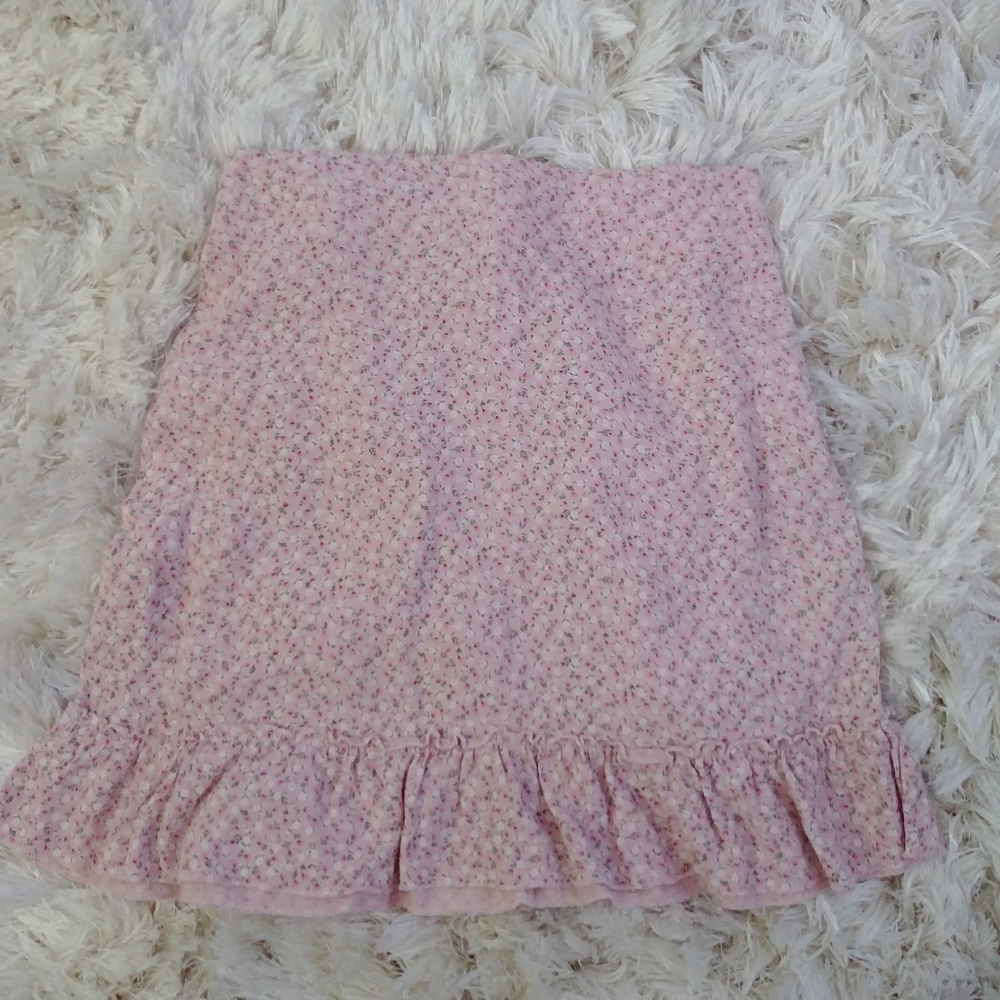 Brandy melville cara floral ruffle skirt - Picture 2 of 3